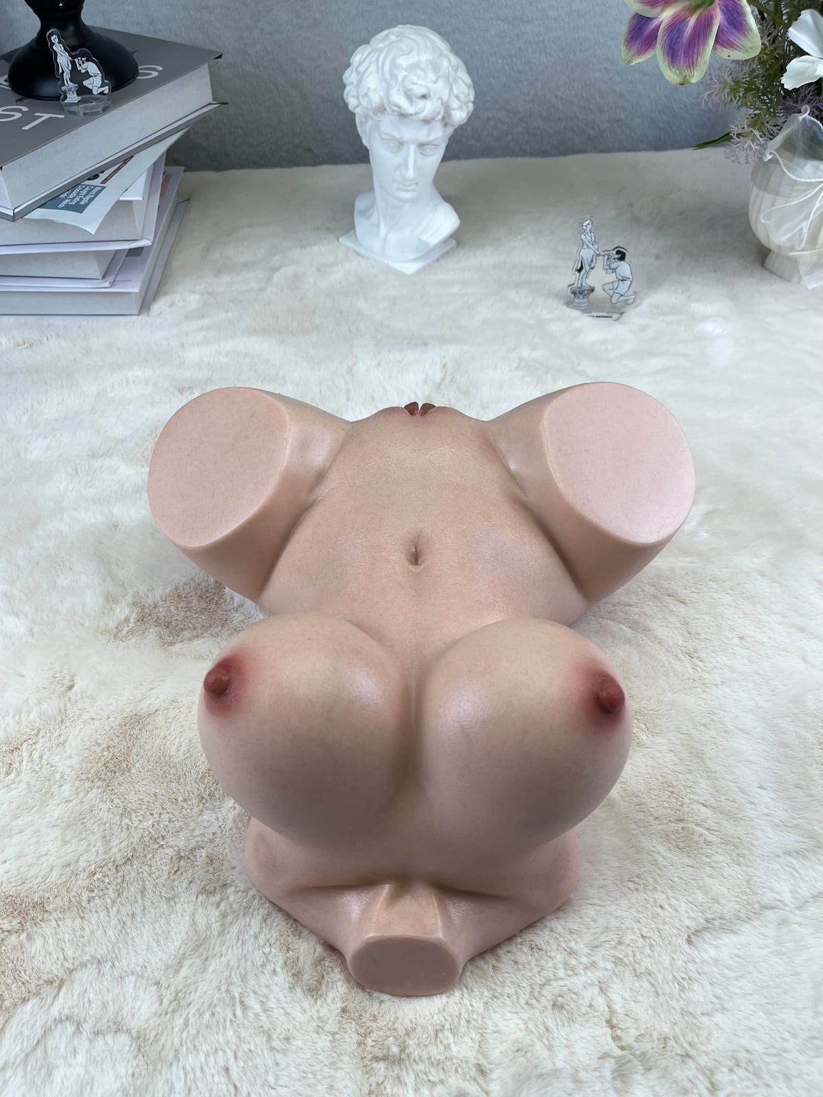 Livraison gratuite丨Modèle mini demi-corps 3-en-1 en silicone platine 6kg/13,2lb  9