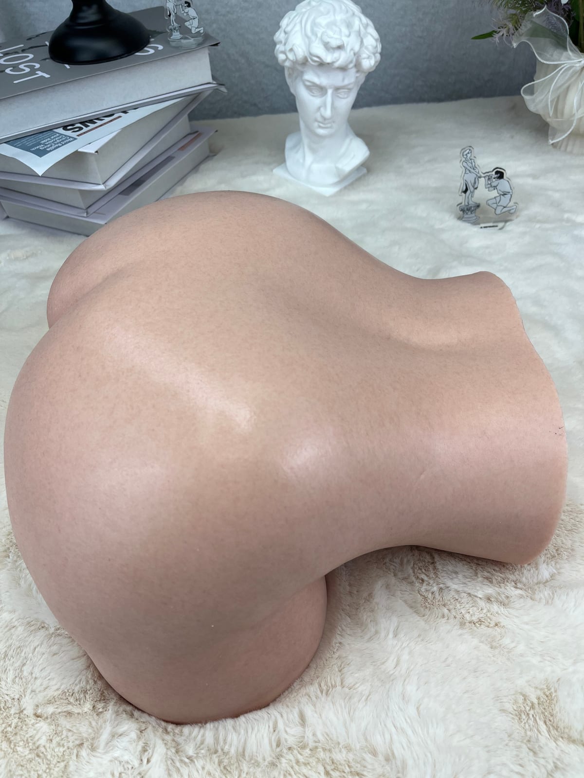 Livraison gratuite丨Modèle de buste en silicone platine moulé 1:1 de 12kg/26,5lb 7