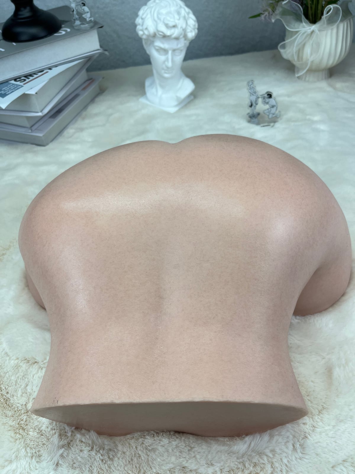 Livraison gratuite丨Modèle de buste en silicone platine moulé 1:1 de 12kg/26,5lb 11