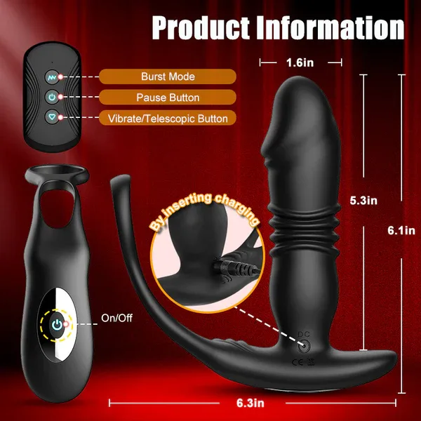 Prostate Climax Thrusting Anal Training Prostate Massager 3