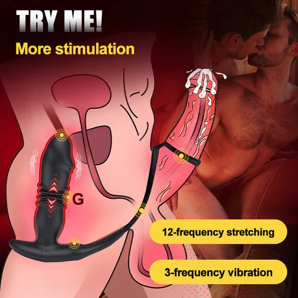 Prostate Climax Thrusting Anal Training Prostate Massager 7