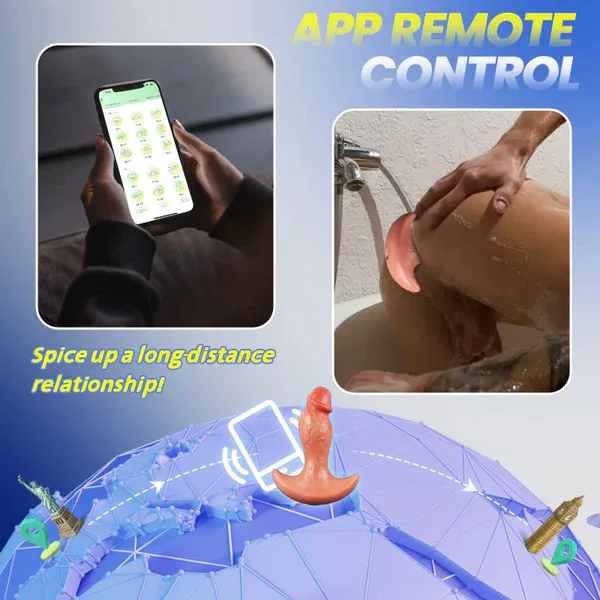 Levi - APP & Remote Control 360° Rotating Vibrating Butt Plug Anal Dildo for Men Women 5