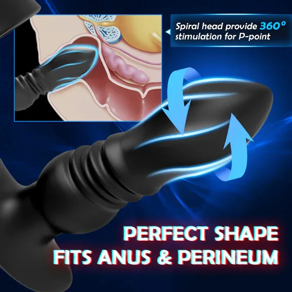 THORY - Thrusting Prostate Massager with Double Cock Rings 3