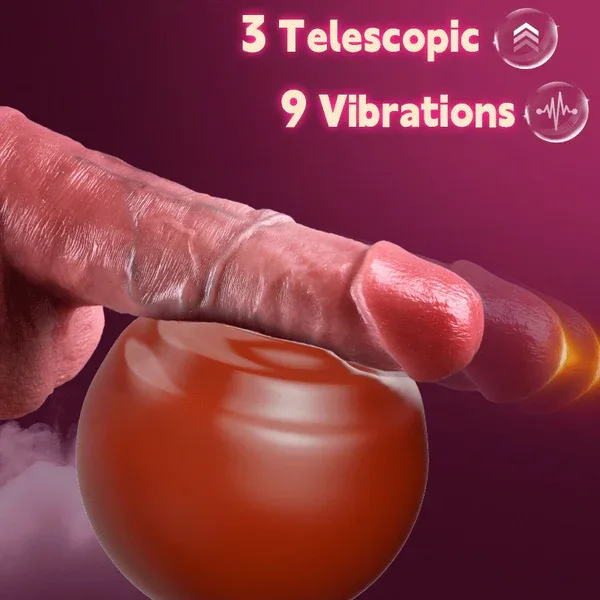 Khalifa - 3 Thrusting 9 Vibrations P & G-Spot Dildo 8.66 in 5