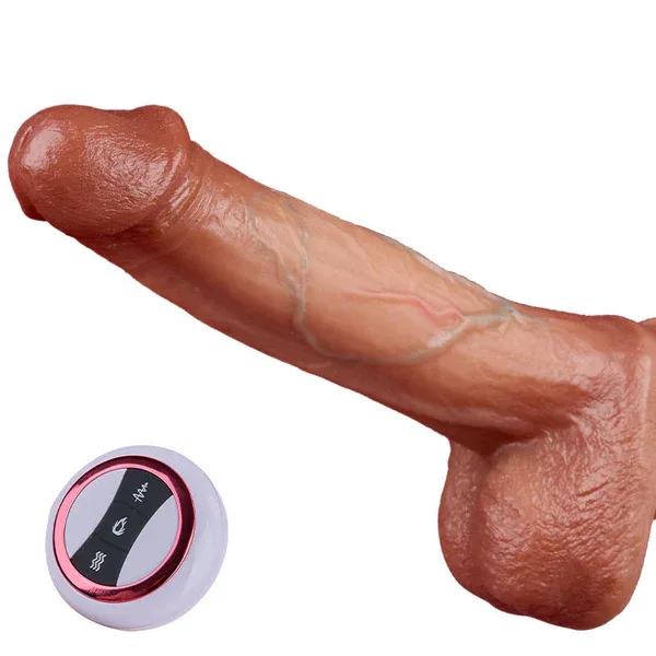 Spartan - 8.6 Inch Bloodshot Thrusting Swinging Heating Dildo 4