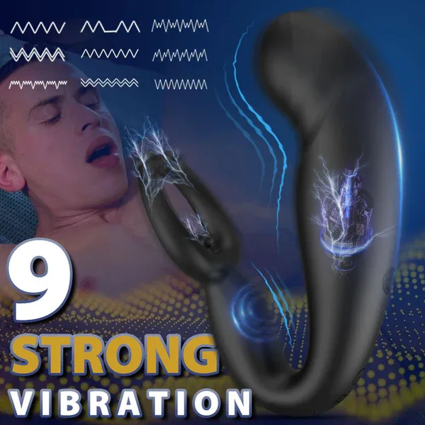 Rainstorm - Bead Massage Multifunctional 9 Vibrating Prostate Anal Plug Solo Male Prostate Massager 7
